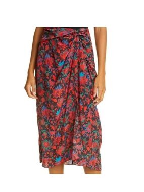 rag & bone Red Red Multi Amber Skirt